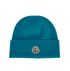 Moncler Logo Beanie, £70, Accessories, Blue, Cashmere/Wool, Front view